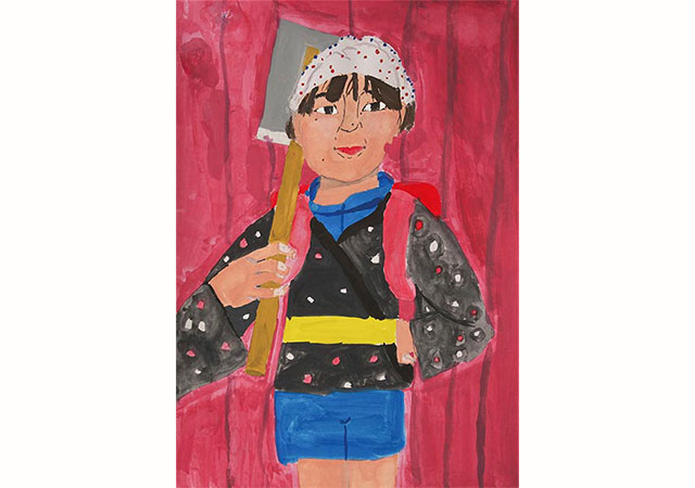 図画作品タイトル「ｍｙ　くわおどり」