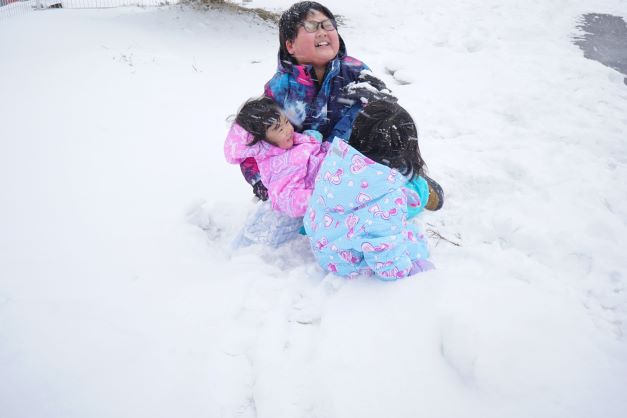 外は寒くても、子どもは元気！