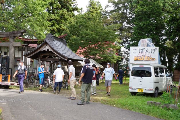 作業をしている所へお邪魔した。