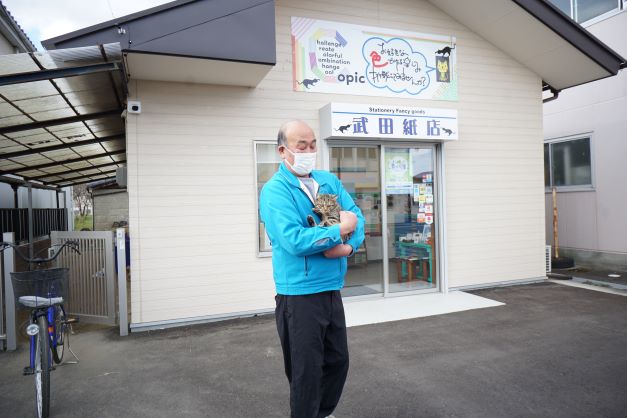 現在の武田紙店で飼われている猫ちゃん。