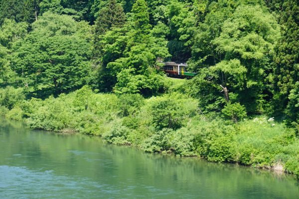 鉄橋の手前にも撮影スポットがある。