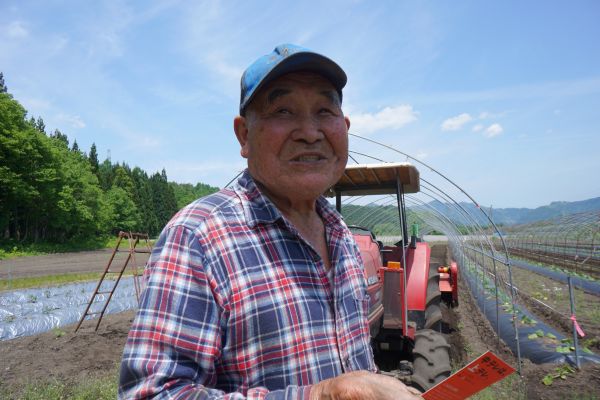 赤カボチャ作りは“遊び”だそう。