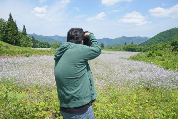 激写する方も。