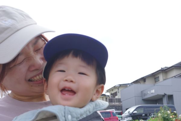 最近、上下の前歯が生えてきたところ。