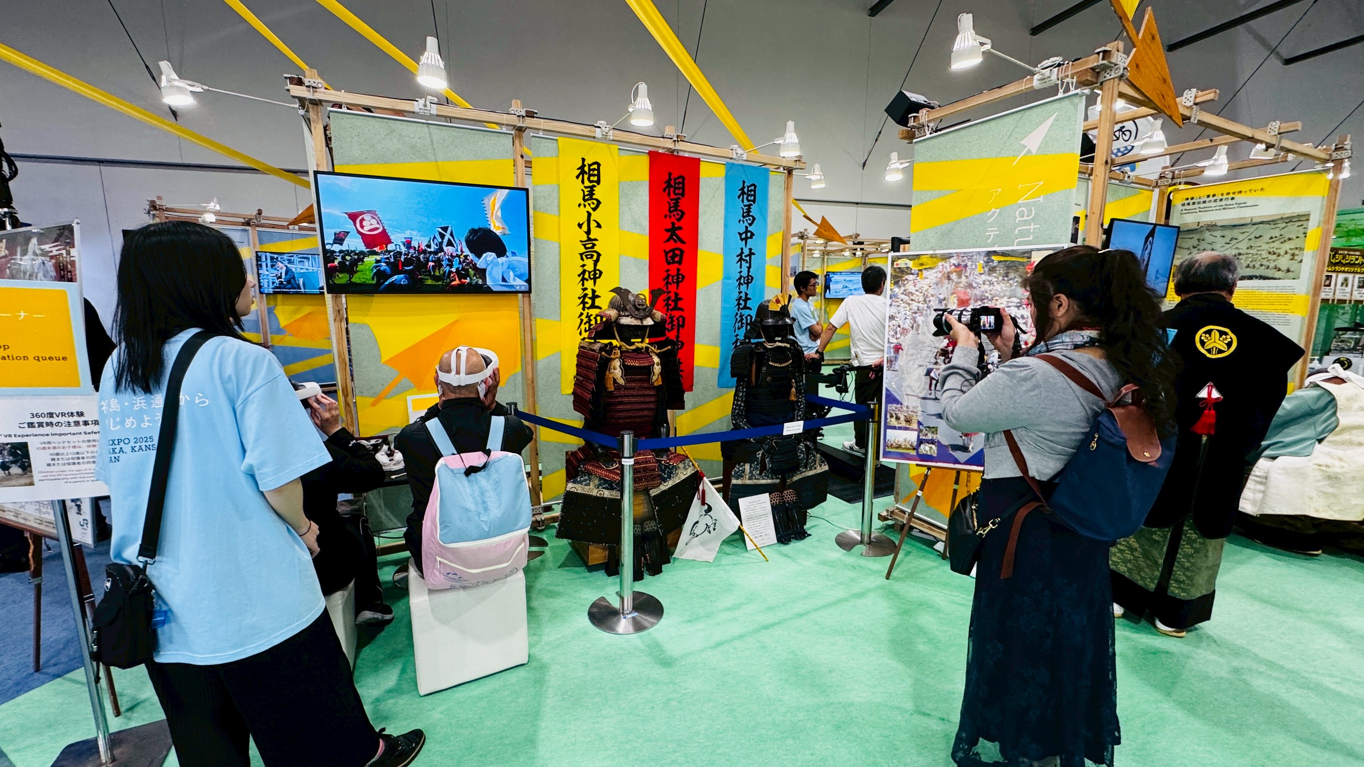 【写真】「相馬野馬追」で使用される甲冑の展示