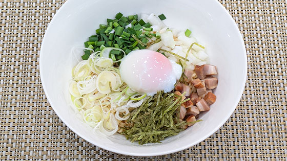 『新生活応援！パパっと作れるごはん』便利な袋麺で簡単に！【ごままぜそば】