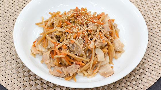 『万能調味料・ゆずこしょう』風味と辛味を生かして【きんぴらごぼう・ゆずこしょう風味】