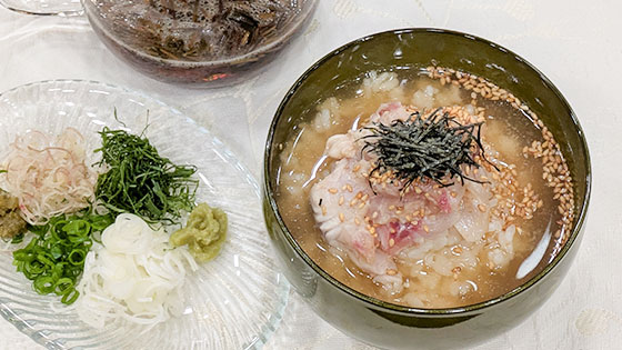 『残暑をのり切る!さっぱり味レシピ』夏の疲れに【夏の鯛茶漬け】