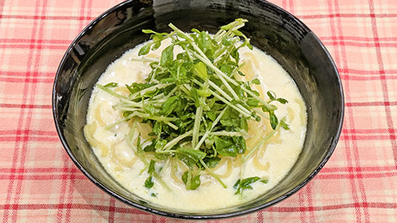 『豆乳活用術』電子レンジで時短＆失敗知らず【豆乳アンチョビラーメン】