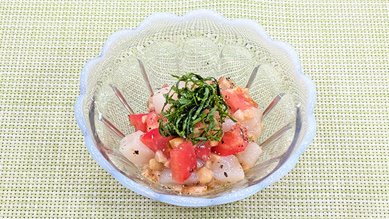 『7月10日は納豆の日・納豆アレンジレシピ』うま味の相乗効果でおいしく【ホタテの納豆あえ】