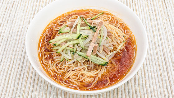 『厚さを乗り切る夏のめん』辛さと香りをじっくり引き出す【辛冷やし中華】