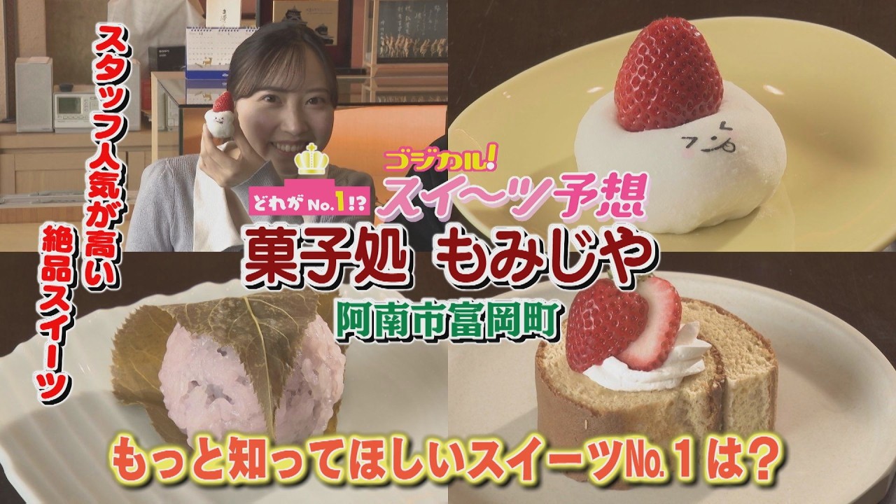 【ゴジカル！】つぐみんのゴジカル！スイーツ予想・菓子処 もみじや（阿南市富岡町）
