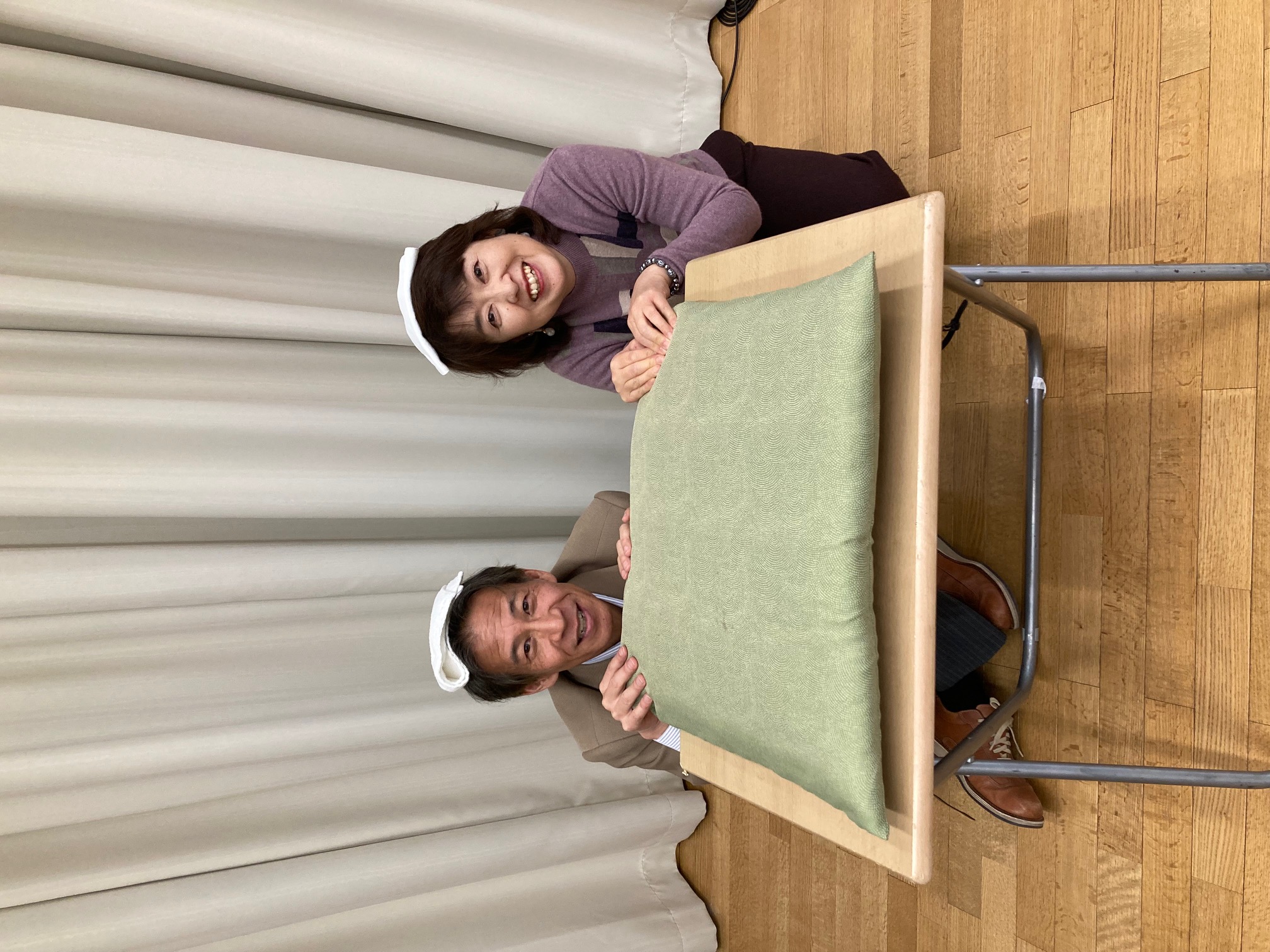 温泉に入っている様子の写真でした～！