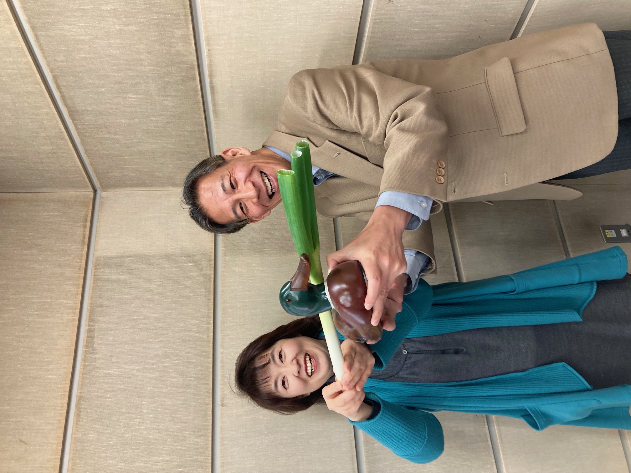 深谷市ということで“ネギ”！🦆