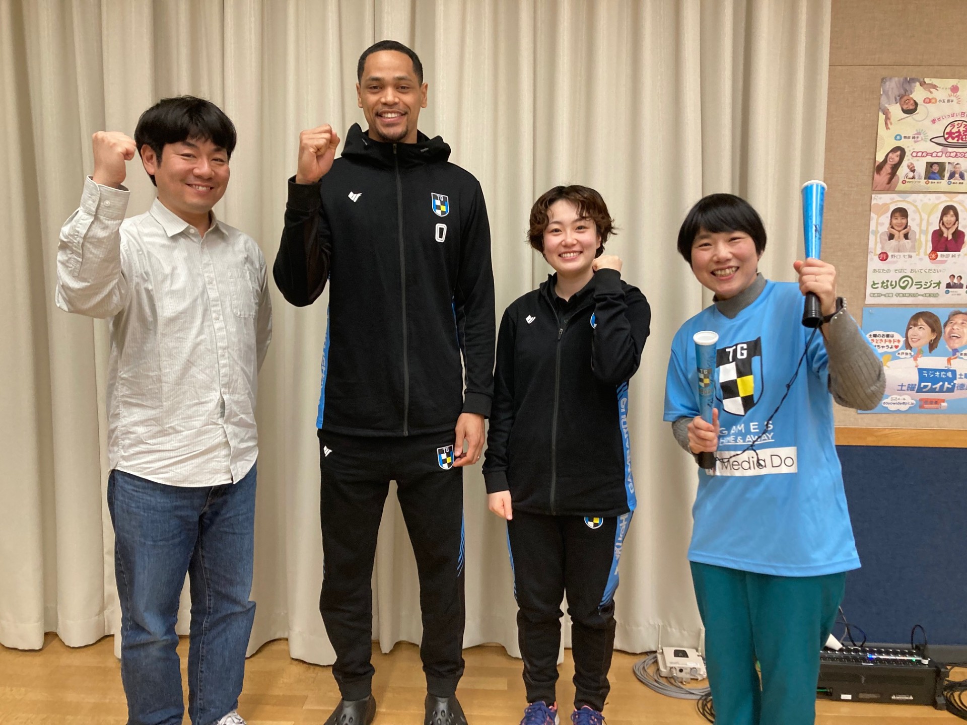 笑顔が素敵なアダムス選手でした🤗