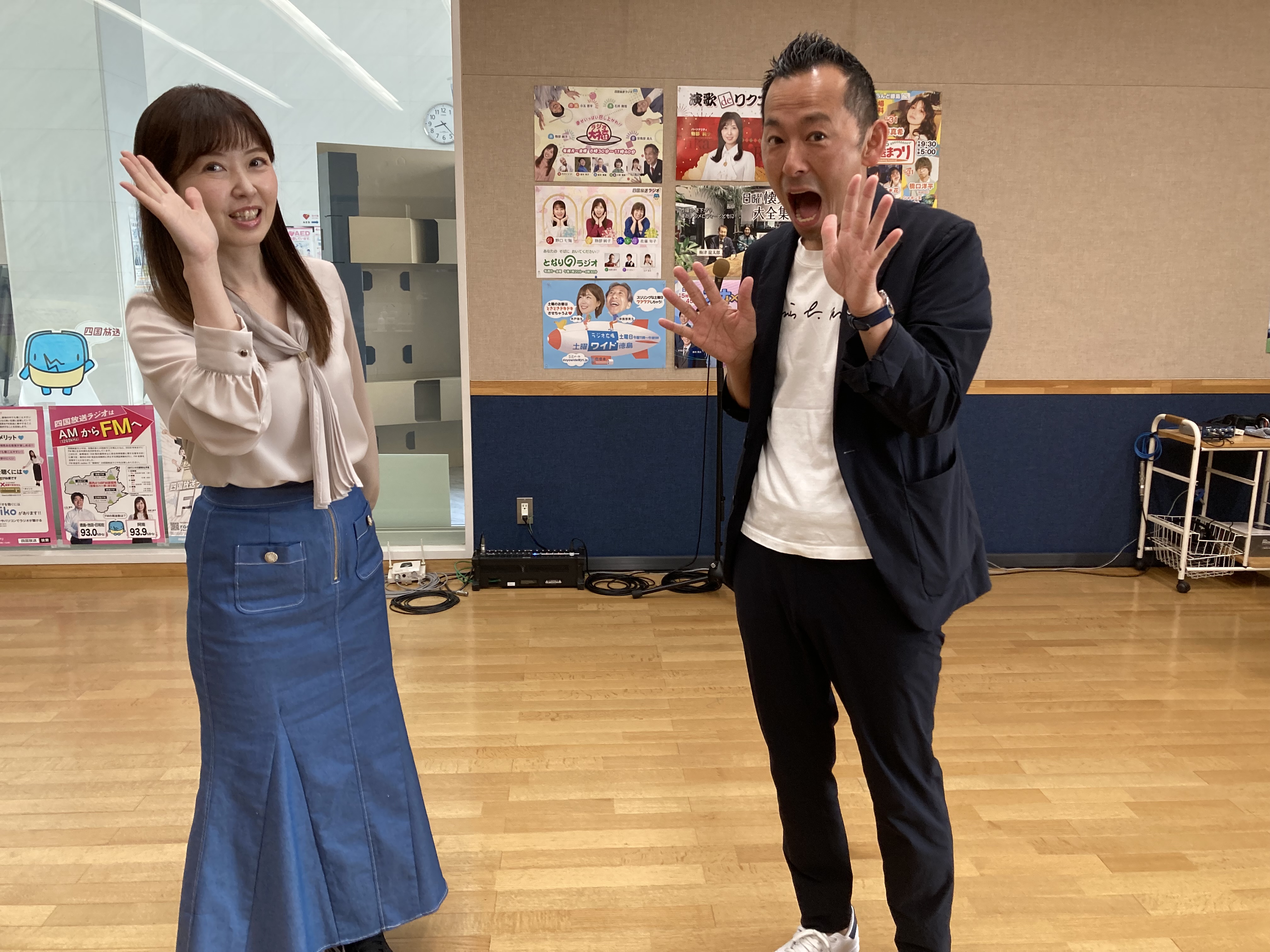 「久しぶり～👋」のシーンを再現🤭