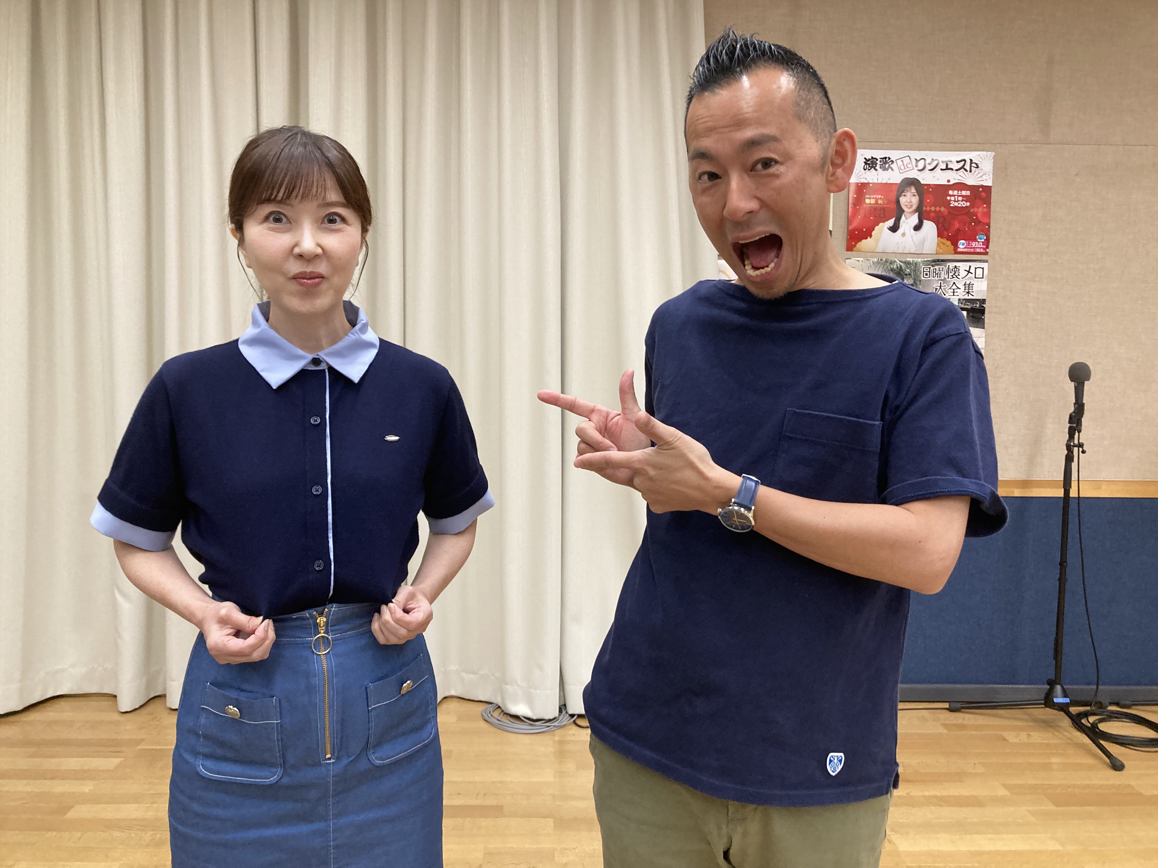 偶然、服の色がかぶったモリジュンコンビでした🤭