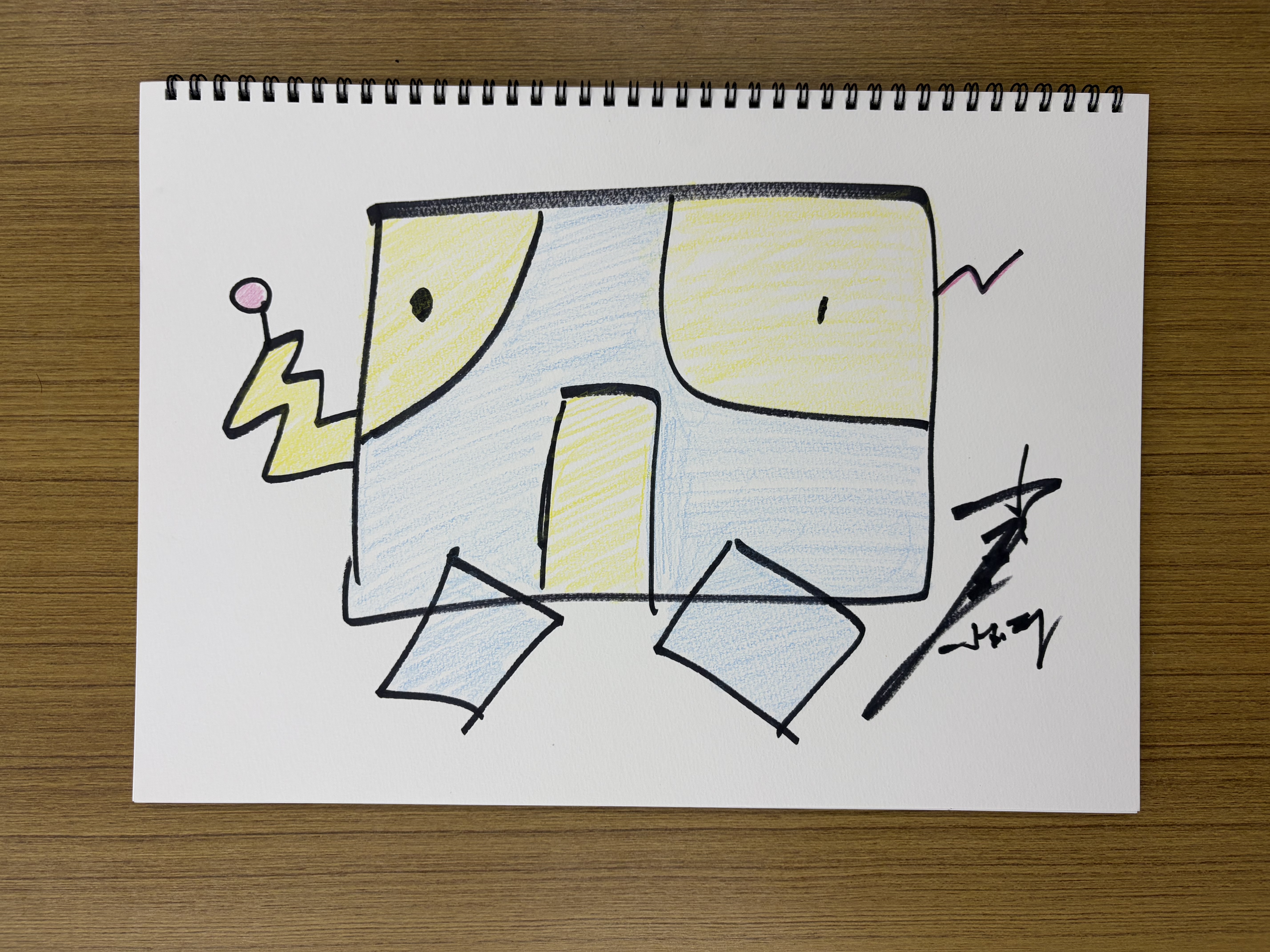 小玉さん作！青と黄色が逆転しちゃいました…😂