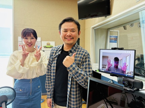リモート出演の草壁さんと📸