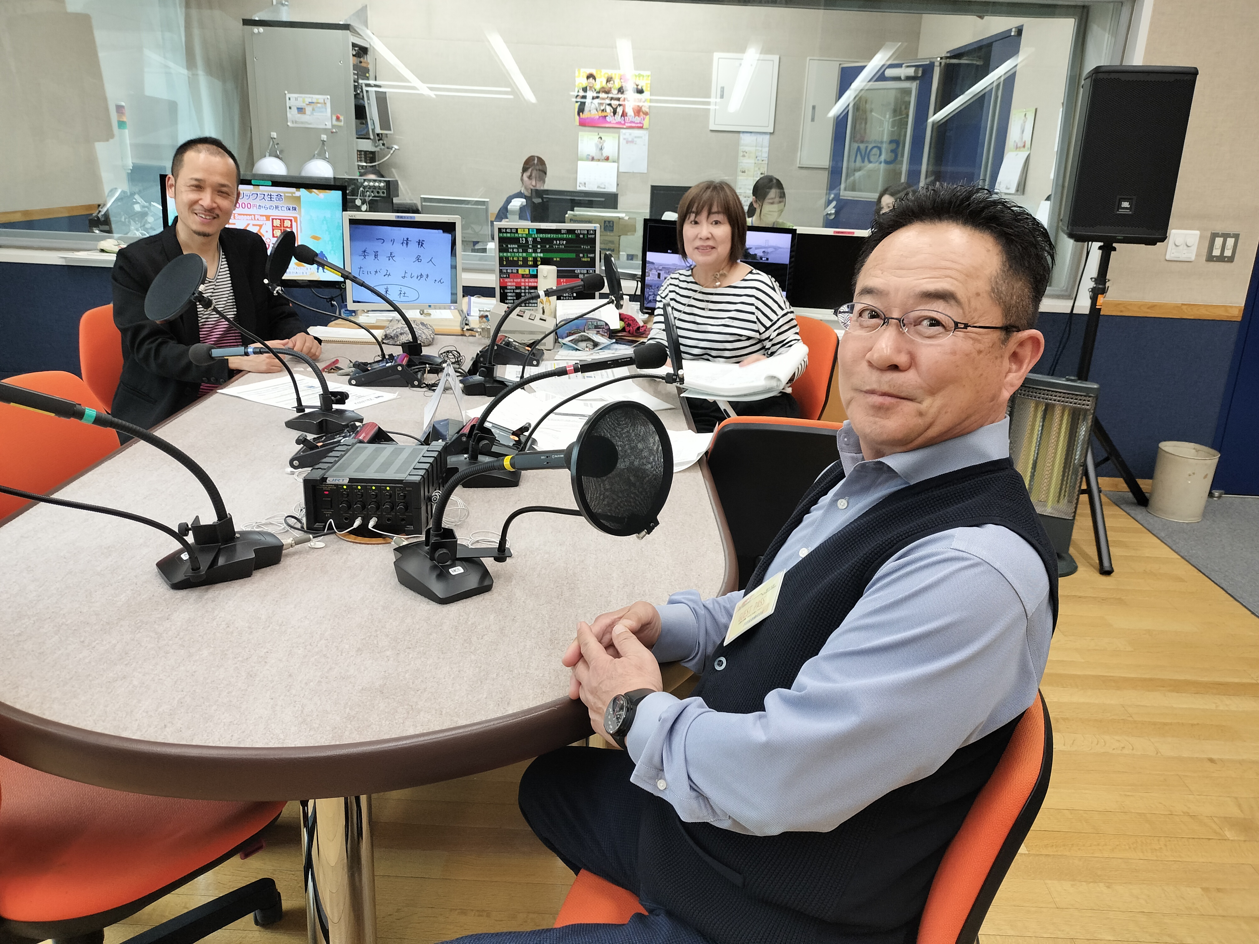 釣り情報はスタジオ生出演！県釣り連盟・委員長で名人の谷上芳之さんでした🐡