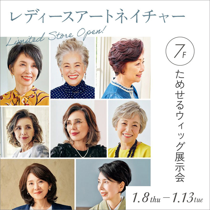 レディースアートネイチャー ためせるウィッグ展示会