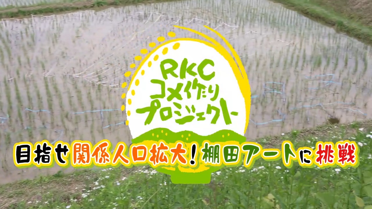 RKCコメ作りプロジェクト！本山町・棚田アートに挑戦！