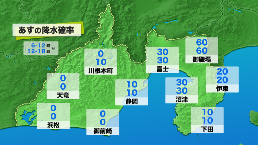 県内降水確率