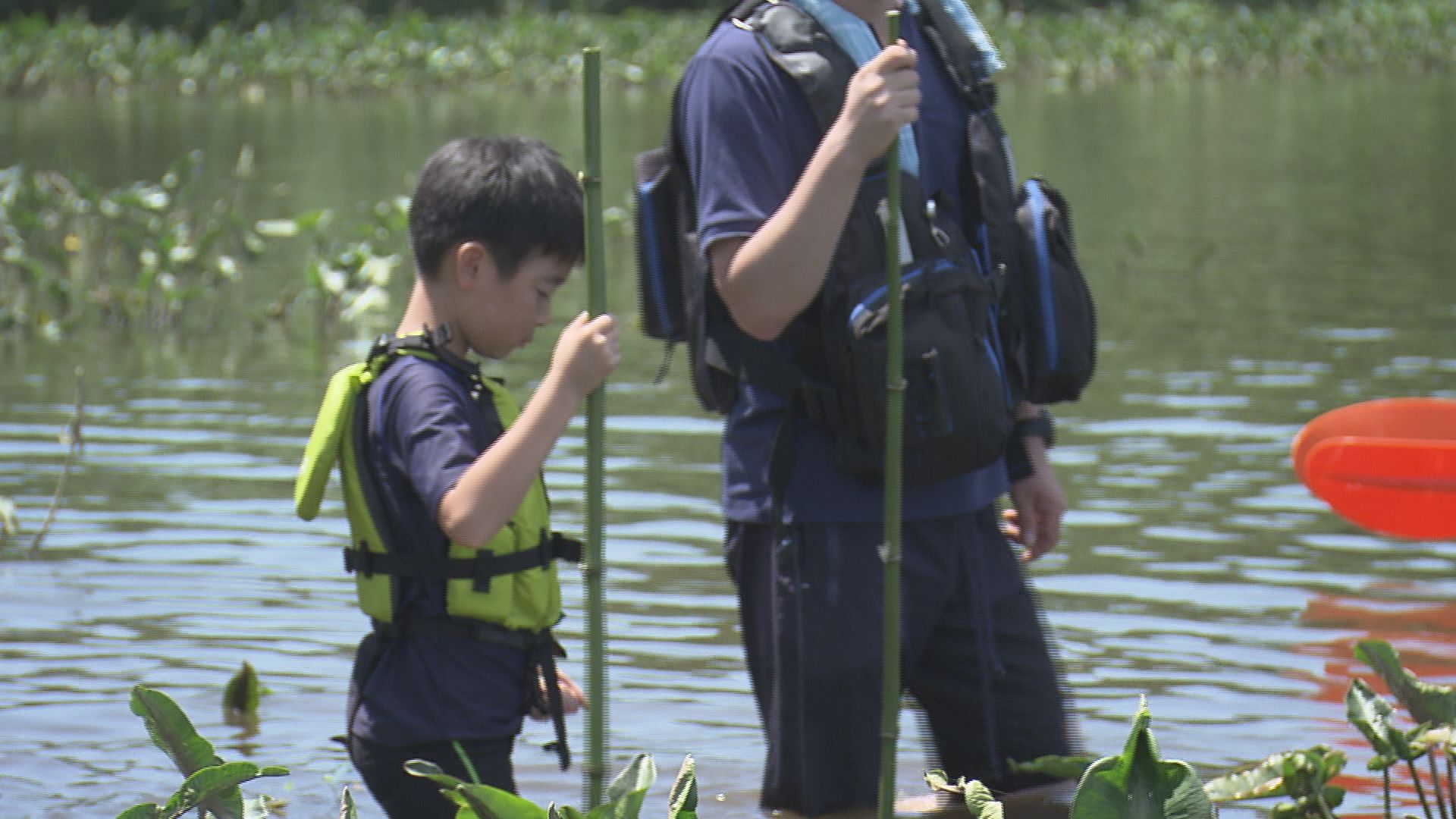 【ガタトピ】子どもたちの水防訓練