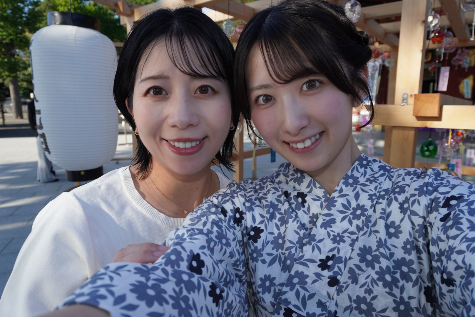 ずっとそばで支えてくださった江口アナウンサーとわんカメデビュー記念の写真を撮ってもらいました！