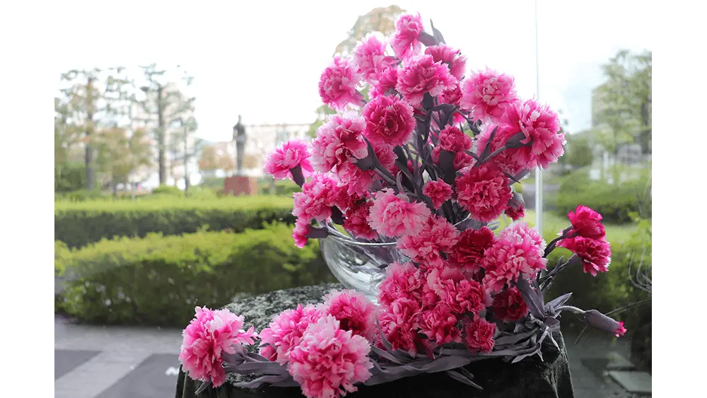 布の染め花の画像2