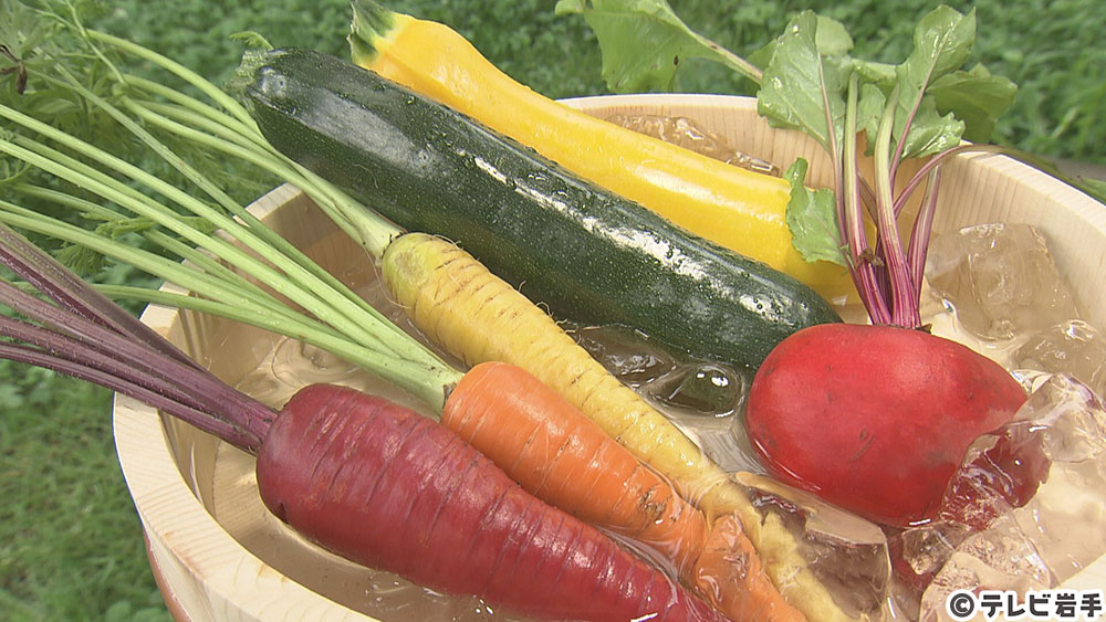 無農薬にこだわり、様々な品種の野菜を育てる