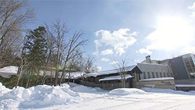 雪見露天風呂で・・・