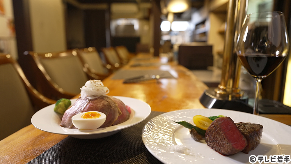 熟成肉のステーキ