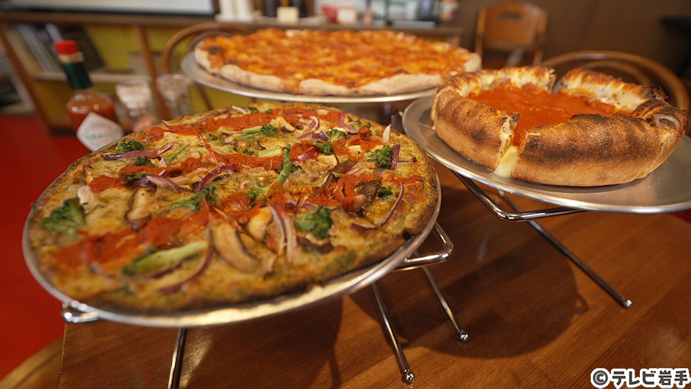 アメリカンスタイルのピザ
